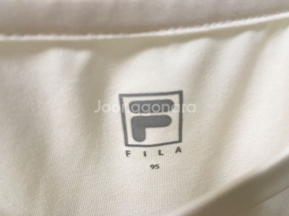 FILA휠라 반팔티 여성 (95) 크림 운동복--2