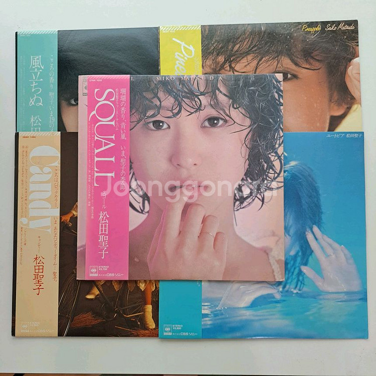 마츠다 세이코 5장 세트 LP(1+4+5+6+7집)--0