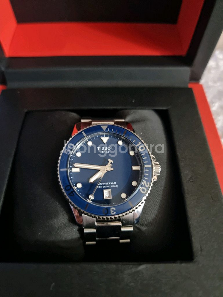 티쏘씨스타1000 청판(풀박)40mm 쿼츠--0