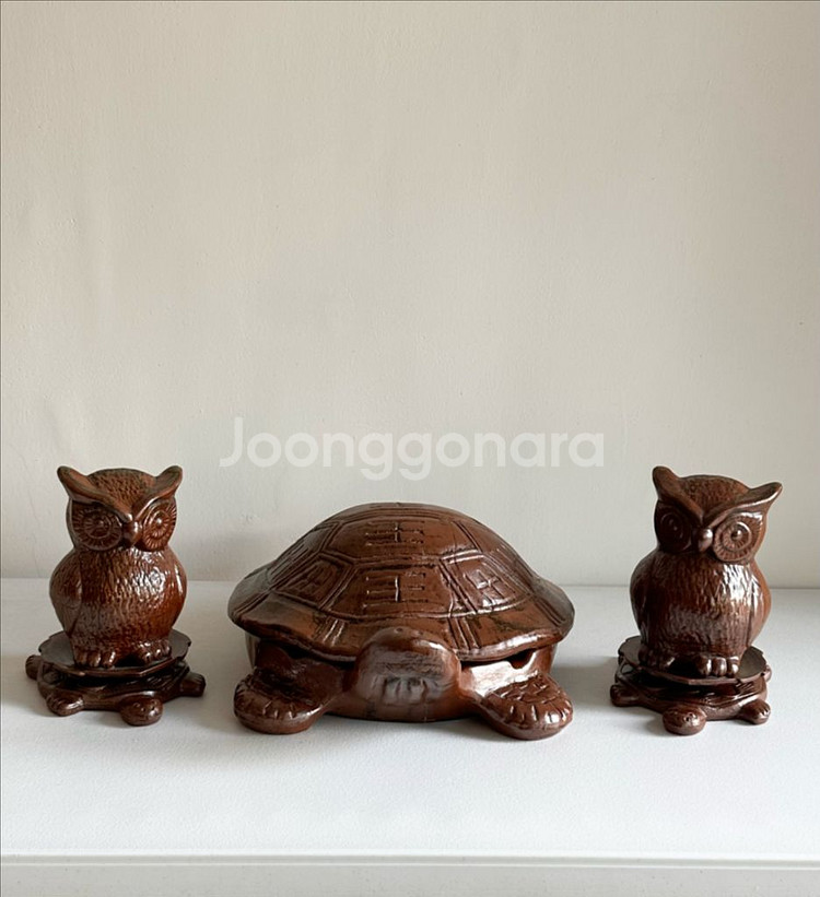 생기 도자기 거북이,부엉이 풍수지리--0