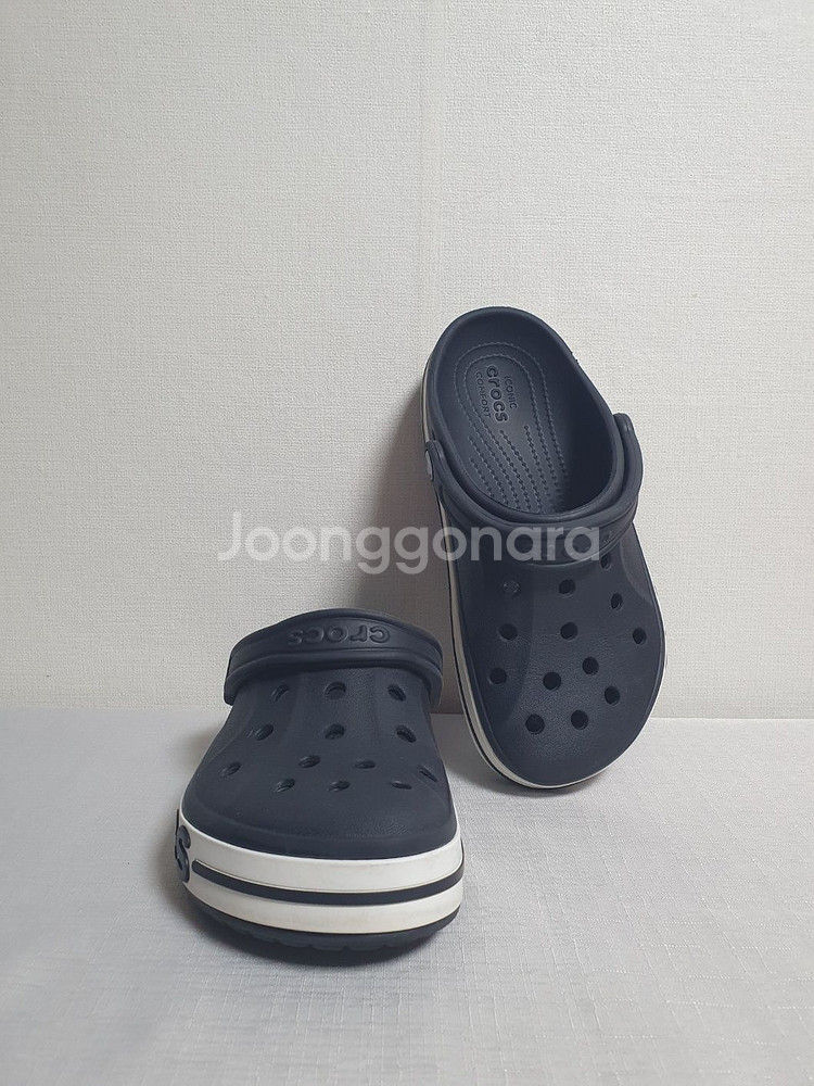 택포가 230mm 크록스 샌들 바야밴드 클로그 블랙--1