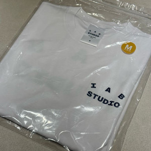 아이앱 스튜디오 티셔츠 화이트 네이비 M/L/XL