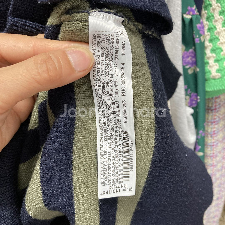 자라 여성루즈핏니트티셔츠 네이비 S 영구제--4