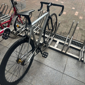 실버 픽시 자전거