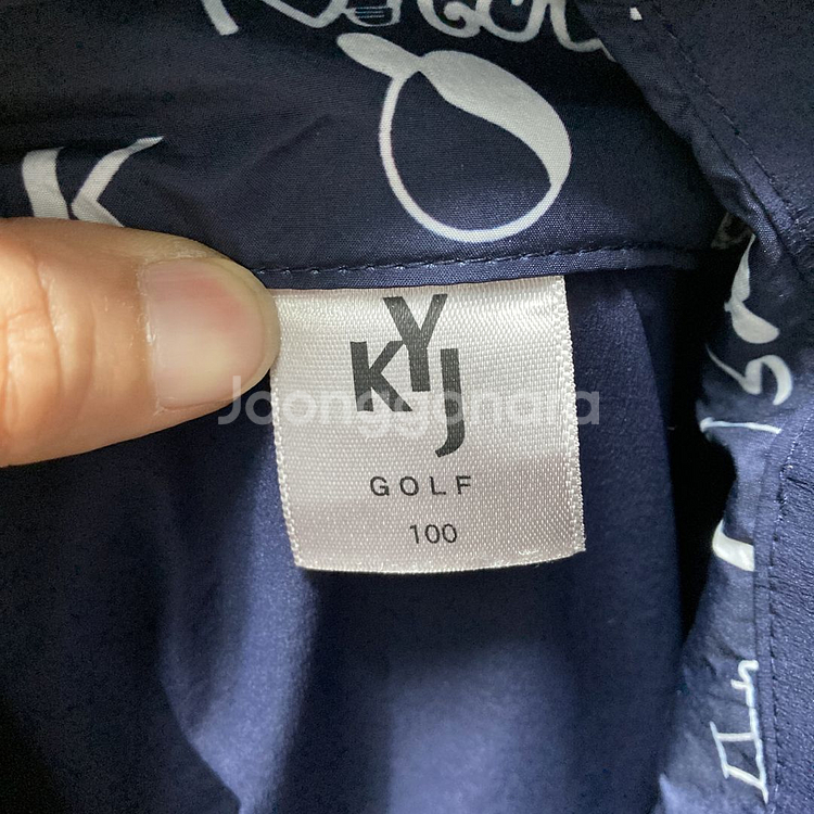 김영주골프 여성바람막이자켓 네이비 최상 100 영구제--3