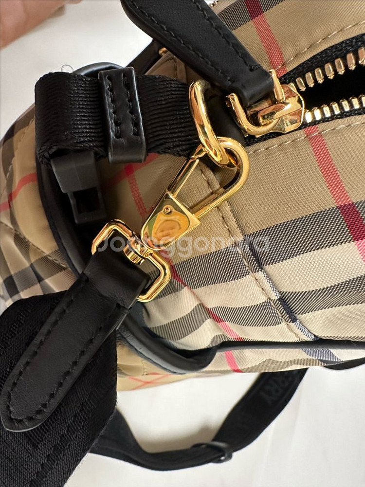 버버리 체크 퀼팅 베이비 체인징 매트 백 기저귀 가방--6