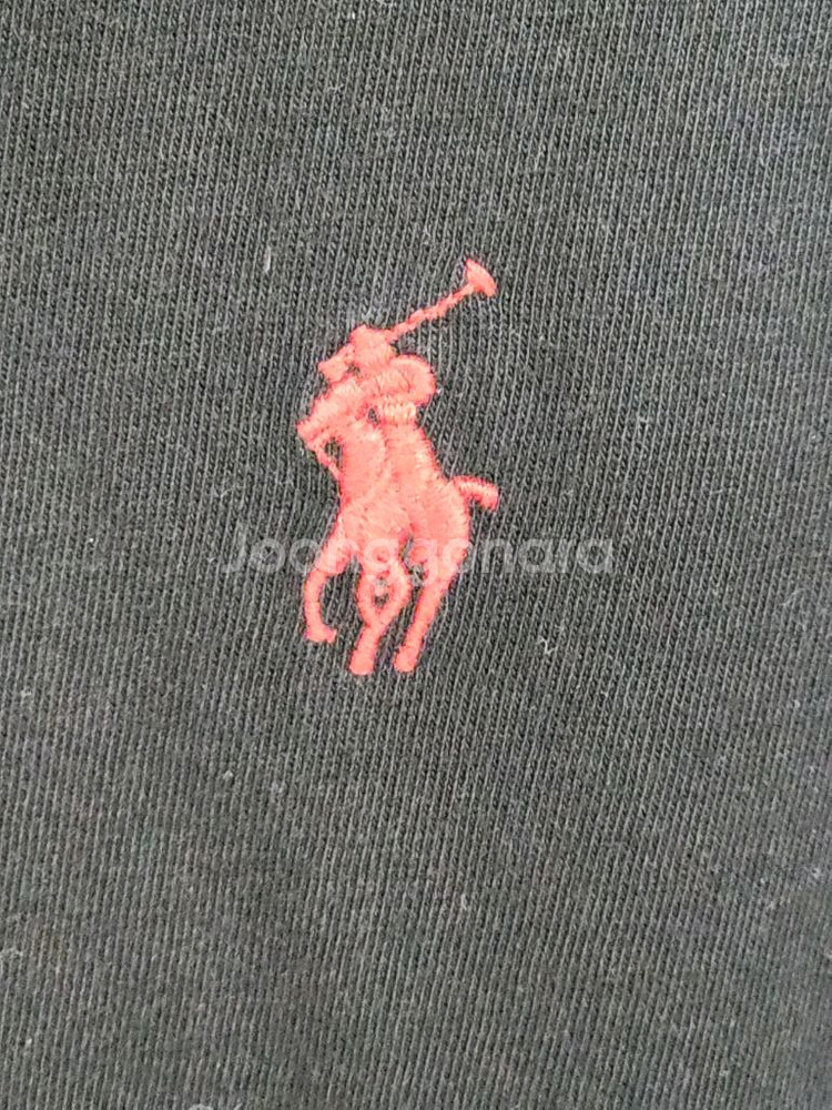 (XL) 랄프로렌 폴로 반팔티 블랙 로고 면티셔츠--3
