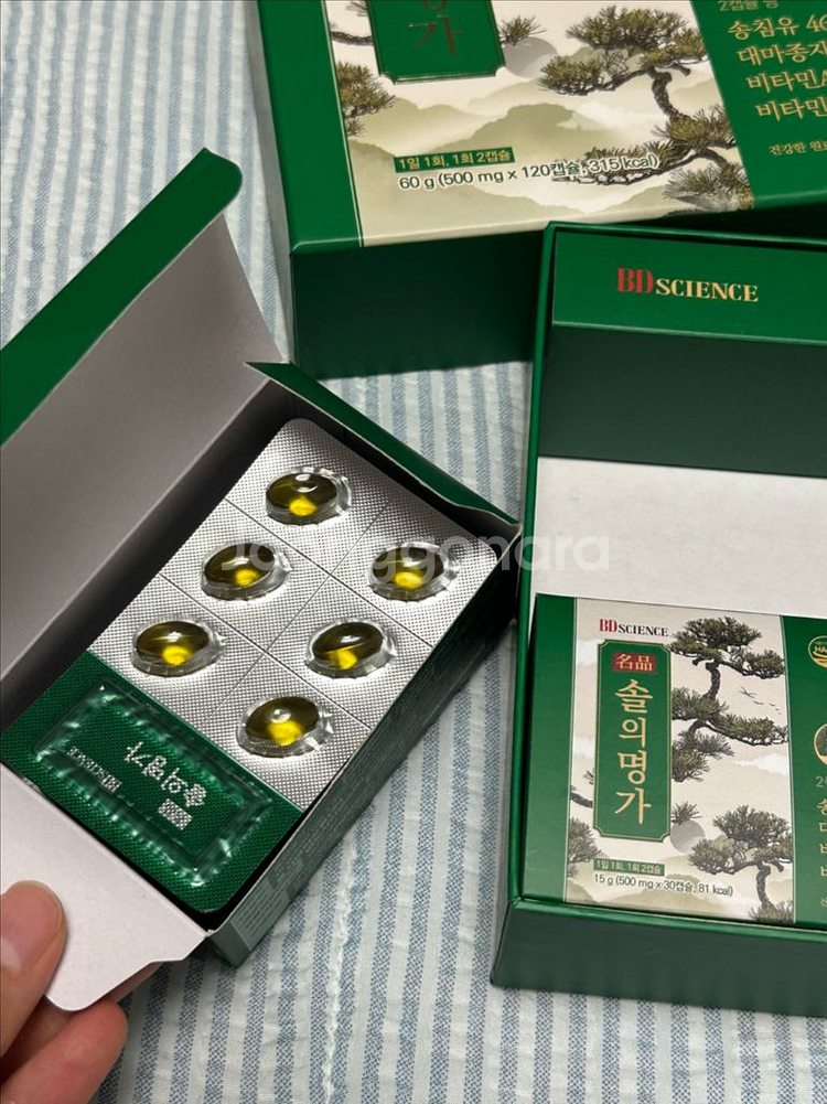 솔의명가 송침유 대마종자유 120캡슐--1
