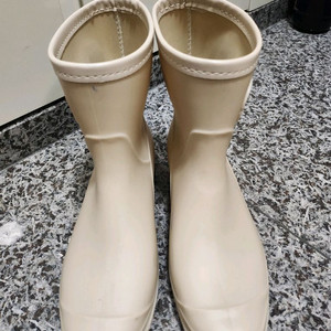 숏 레인부츠 아이보리