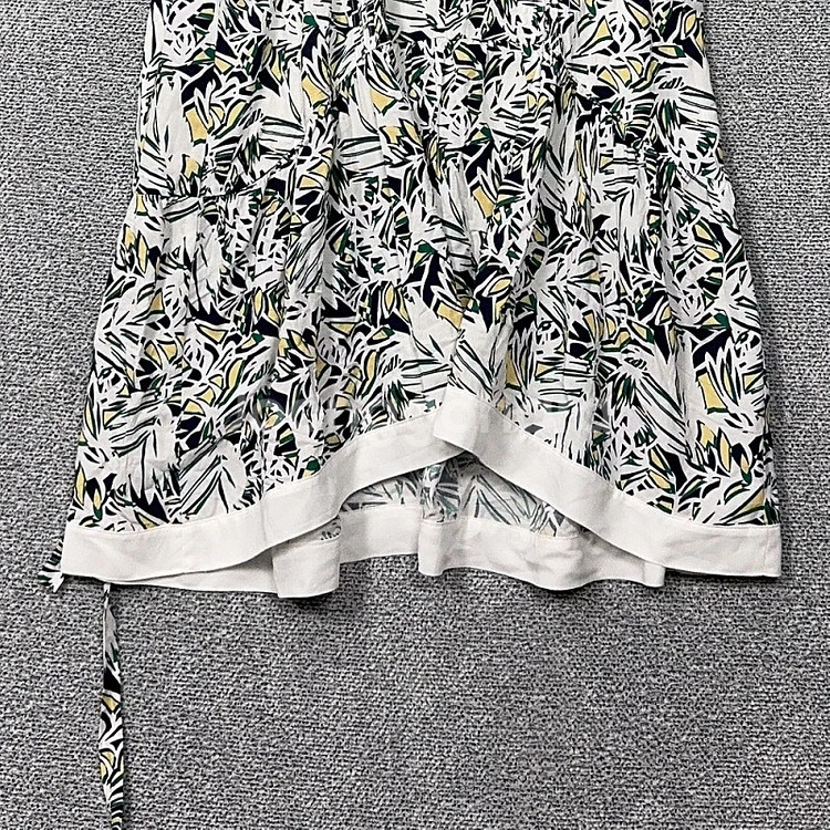 VOICE OF VOI 클래식 패턴 민소매 벨티드 55--3