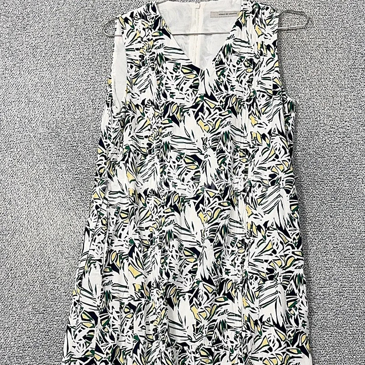 VOICE OF VOI 클래식 패턴 민소매 벨티드 55--2