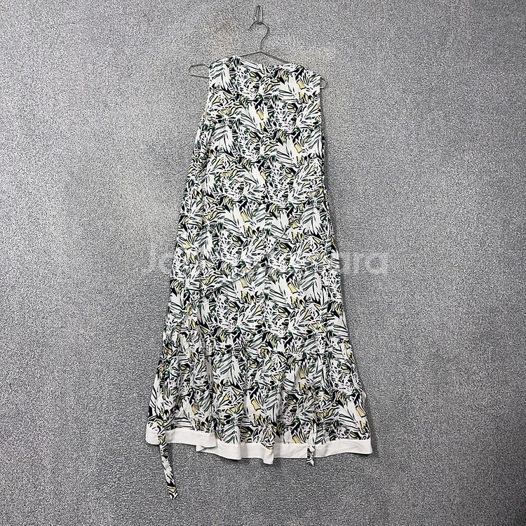 VOICE OF VOI 클래식 패턴 민소매 벨티드 55--1