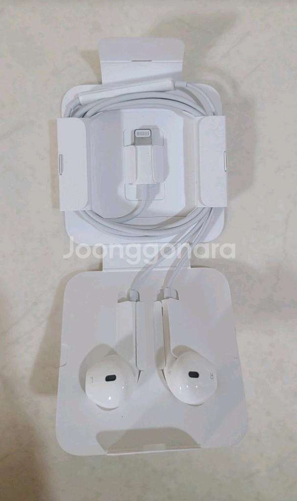 애플 정품 이어폰 이어팟 라이트닝 8핀 새상품--1