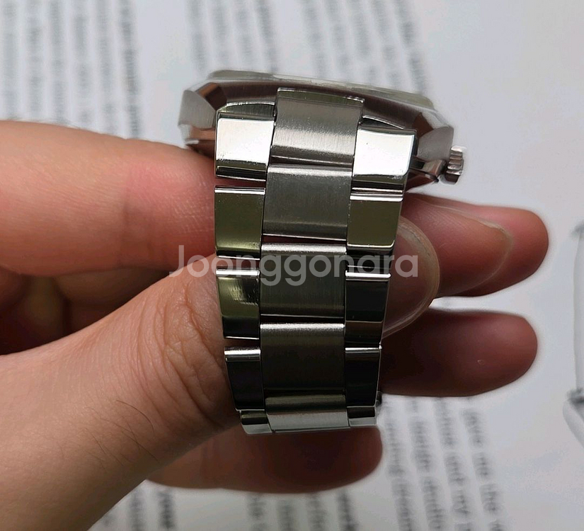 빈티지 부로바 UFO 데이데이트 실버판 점보 각유리 통--8