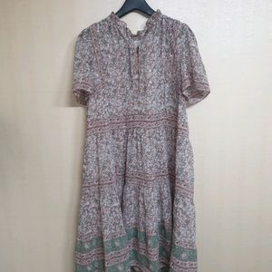 써스데이아일랜드 패턴 보더 미니 원피스/S