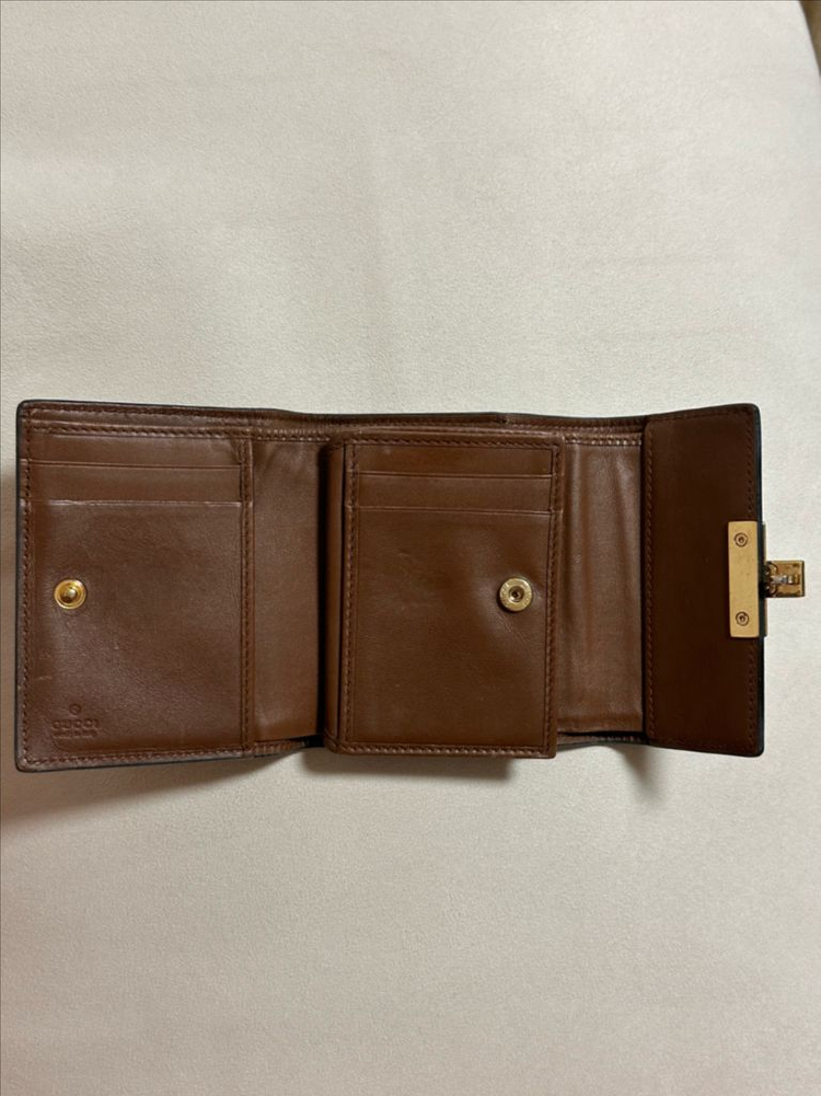 구찌 패드락 여성용 반지갑(정품) 이미지