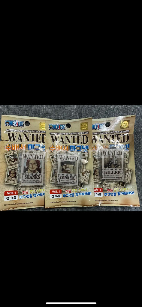 원피스 수배서 마그넷 키링 판매합니다!!!--1