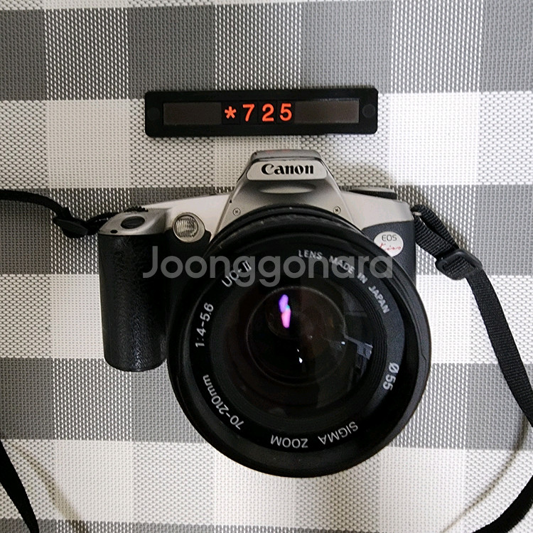 캐논 EOS 키스 데이터백 필름카메라 실버바디--0