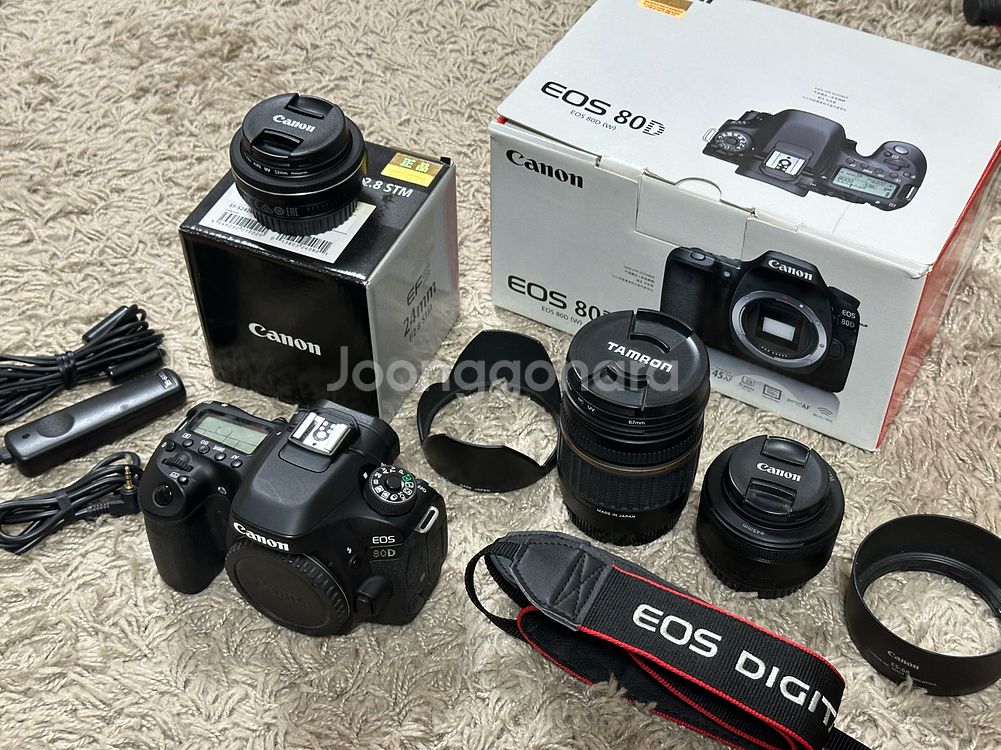캐논 EOS 80D A급 + 여러 렌즈들--0