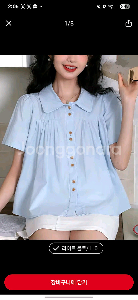 여름여자블라우스--1