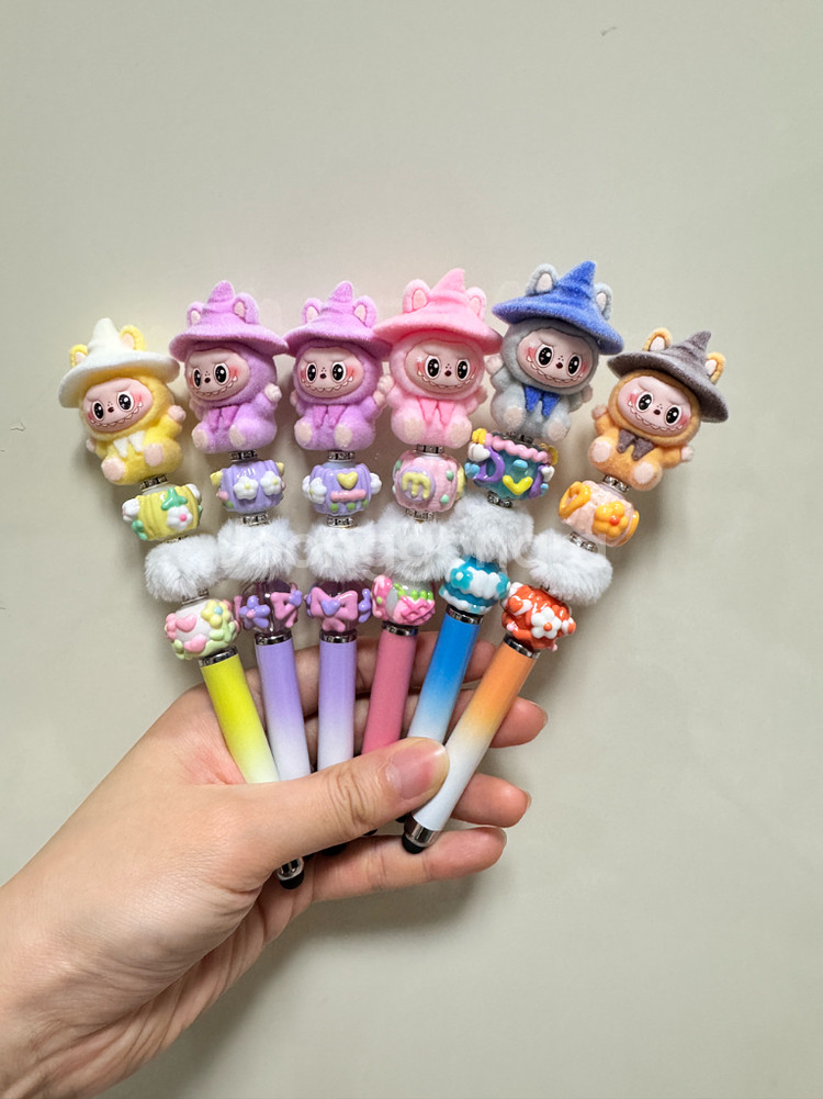 팝마트 라부부 휴대폰 스마트터치 펜슬&볼펜 2중기능!--2