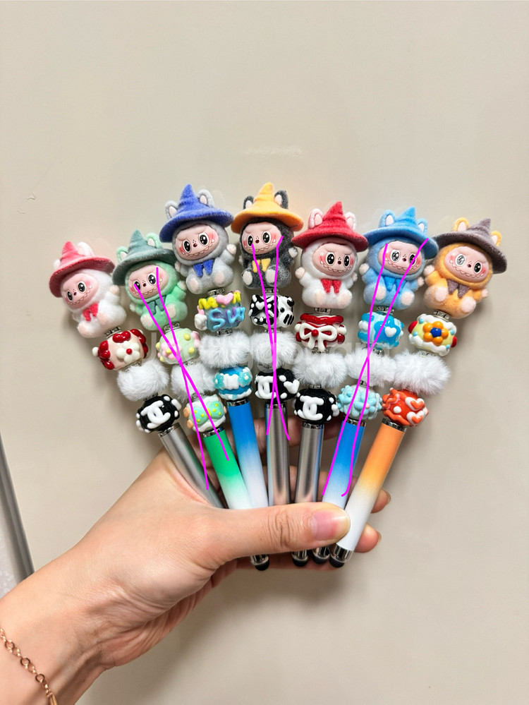 팝마트 라부부 휴대폰 스마트터치 펜슬&볼펜 2중기능!--6