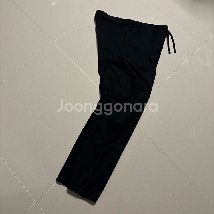 정품 코스 COS 블랙 코튼 조거팬츠 밴딩 바지--3