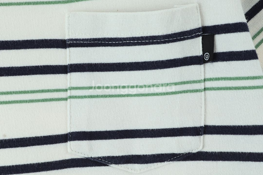 (XL) 브랜드빈티지 반팔 티셔츠 스트라이프 화이트--4