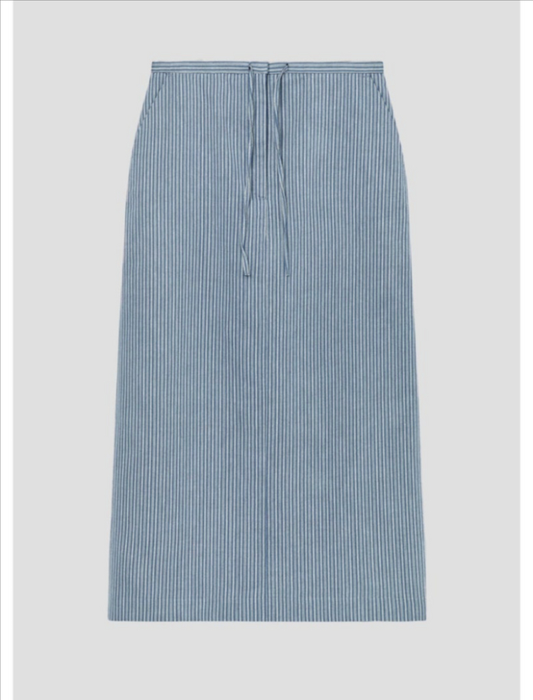 moondal 문달 스트링 스커트 빈티지블루--3