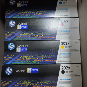 HP 202X 토너 4색 세트 새상품