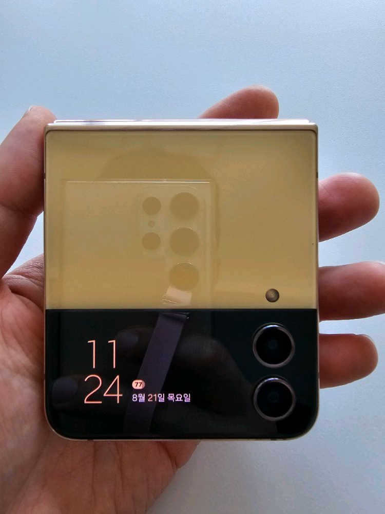 갤럭시 Z 플립 4 핑크골드 256GB 중고--16