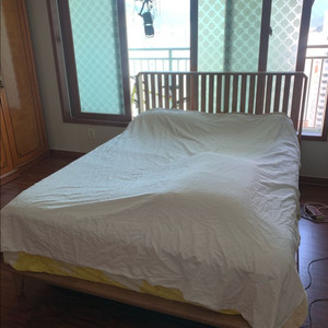 엔투X 레인 짜맞춤 원목 평상형 침대 프레임