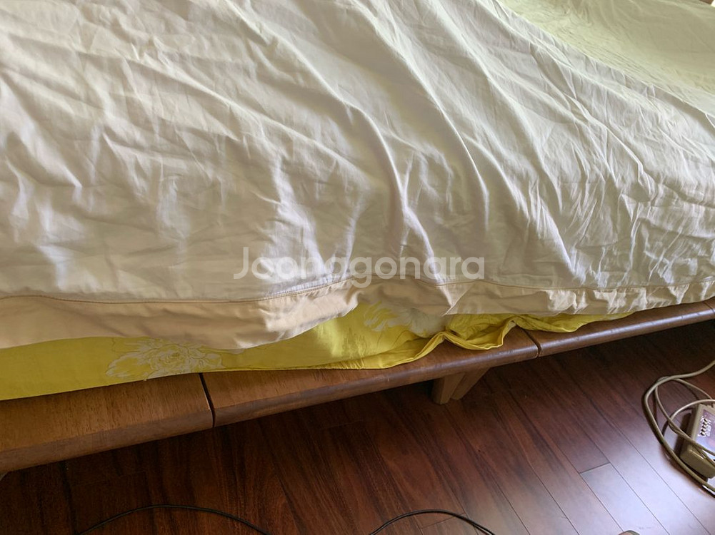 엔투X 레인 짜맞춤 원목 평상형 침대 프레임--5