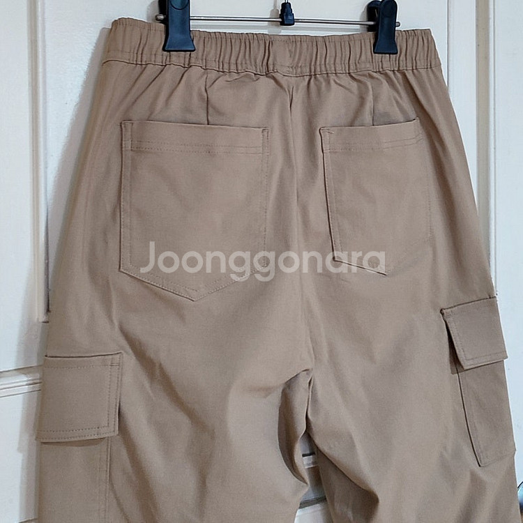 새옷 남성카고팬츠34 베이지 스판바지 여름바지 테이퍼드--1