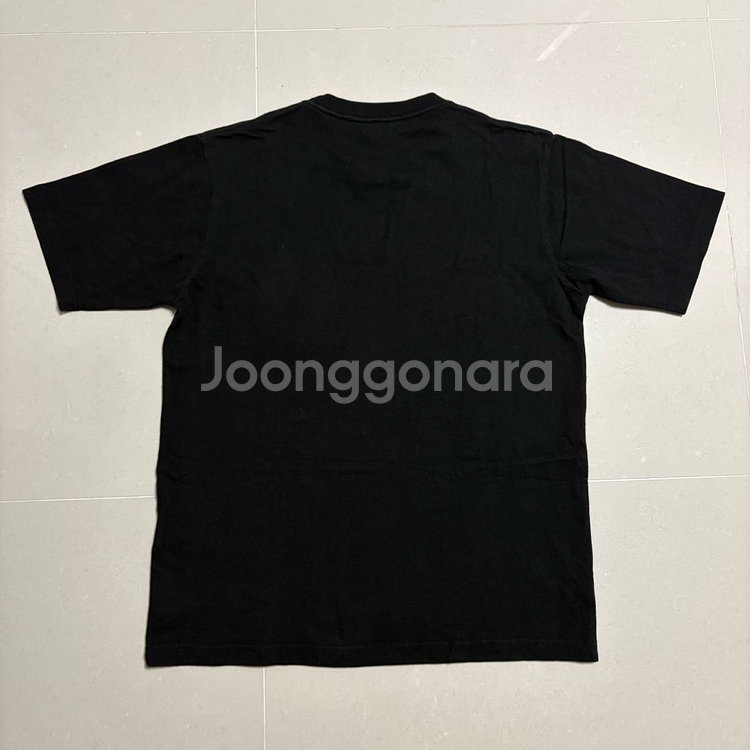 정품 벤데이비스 박스로고 페인팅 포켓 블랙 반팔 티셔츠--3
