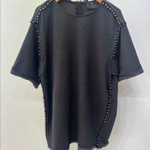 정품) 랑방 한섬 여성 스터드 반팔티 88