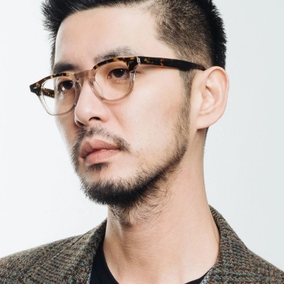 애쉬크로프트 긴즈버그 패치워크45 투톤 뿔테 안경테 이미지