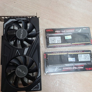 gtx1650 ex + ddr4 8g x2(미개봉)