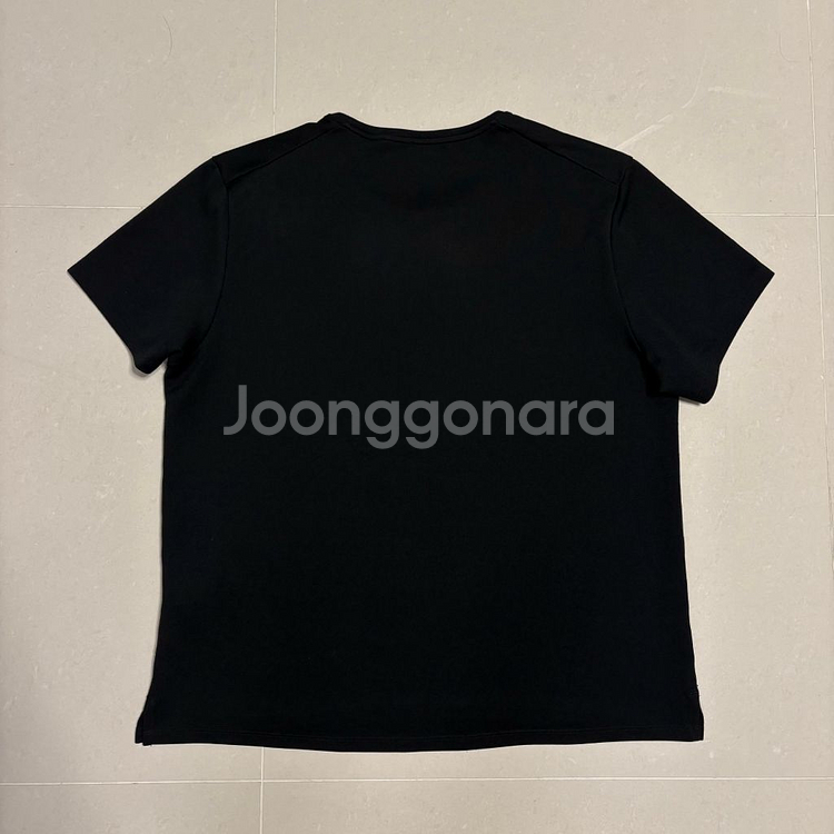 정품 나이키 드라이핏 스우시 블랙 반팔 기능성 티셔츠--3