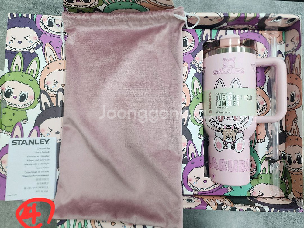 (택배비포함) 라부부 + 스탠리텀블러 새상품 판매합니다--0