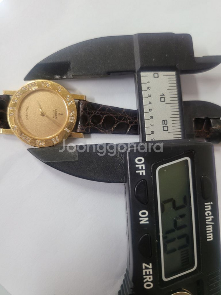 시계 여성 금통 CORUM ROMVLVS 쿼츠 18K--6