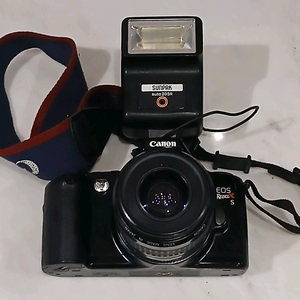 CANON 필름 카메라+후레쉬 노테스트 팝니다