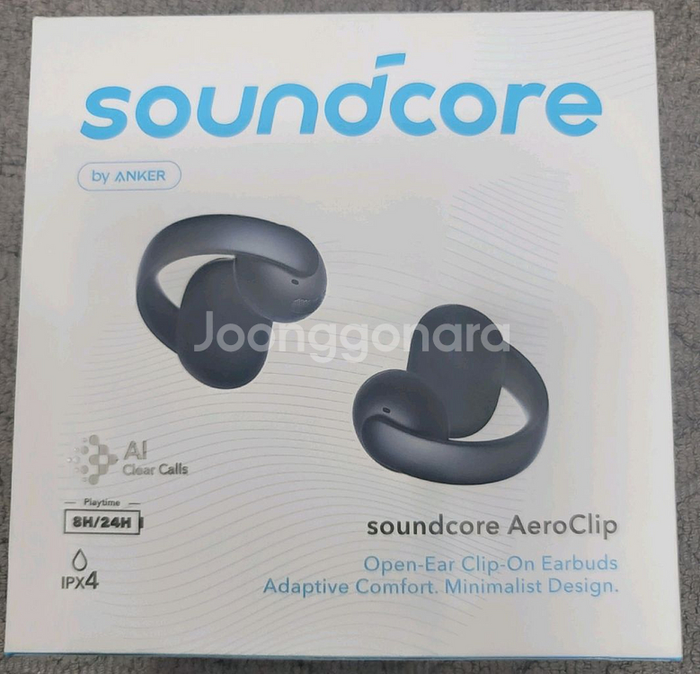 사운드코어 AeroClip 이어폰 새상품--0