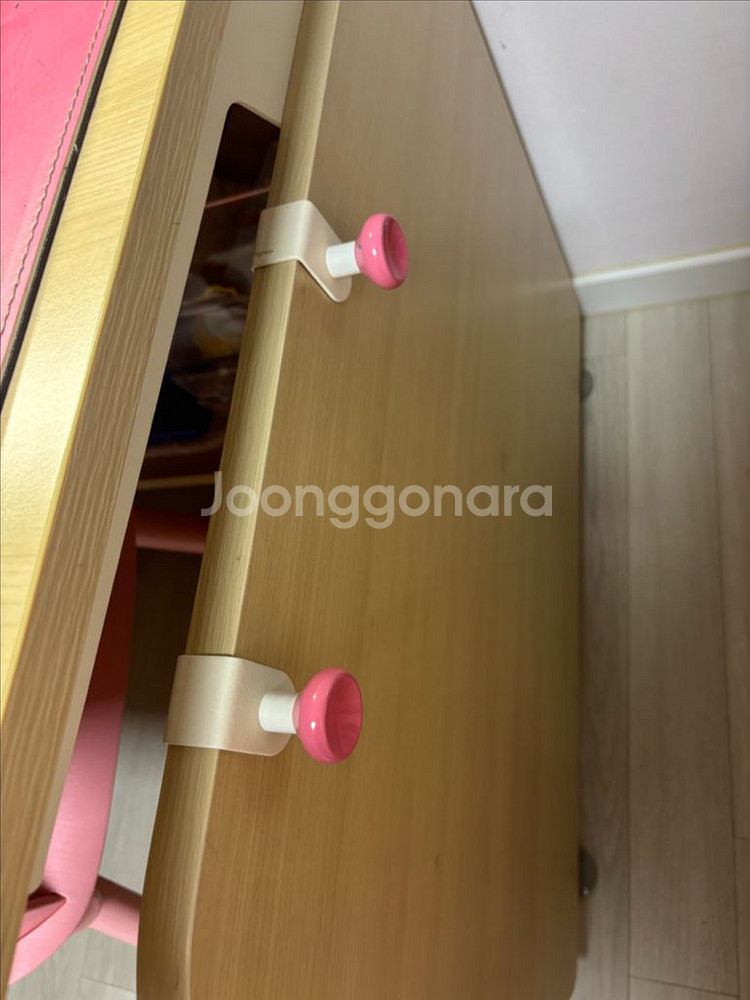 한샘조이 책상책장세트 초등 여아 책상 책장--1