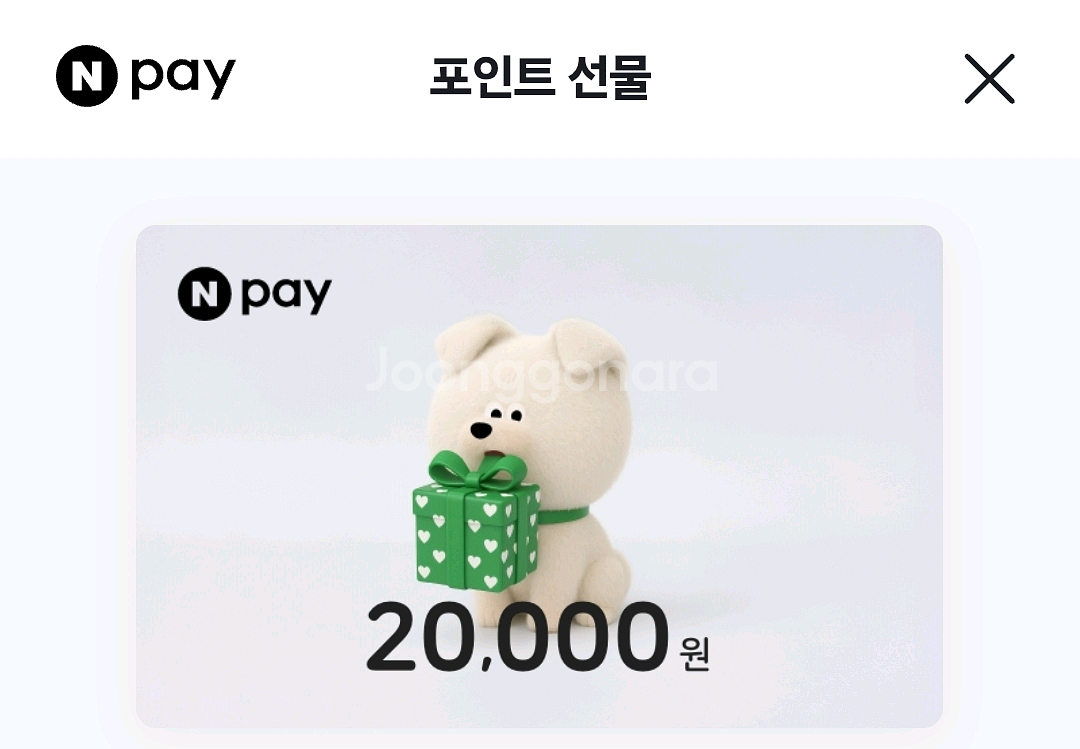 네이버페이포인트 20.000--0