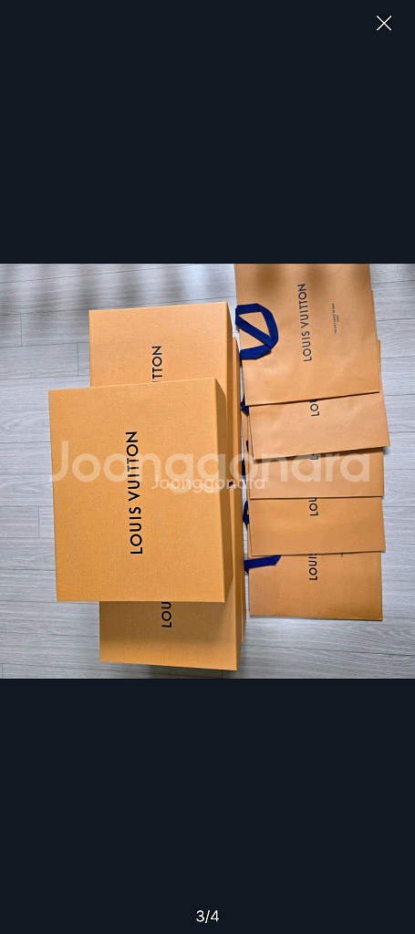 정품) 명품 루이비통 신발박스5개+쇼핑백 5개 팝니다--2