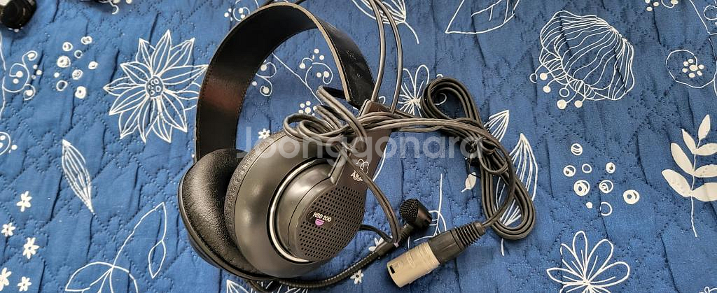 AKG HSD200 방송용 헤드셋 + 마이크--2