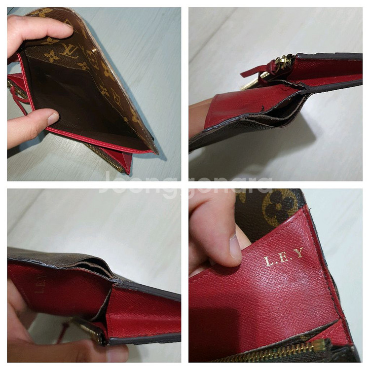 정품 루이비통 여성 장지갑--6