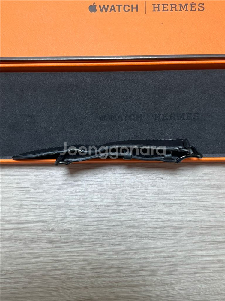 애플워치 에르메스 누아르 스트랩 45mm--7