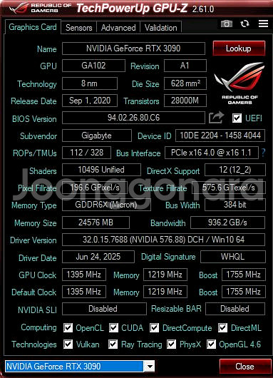 GIGABYTE RTX 3090 VISION OC--8